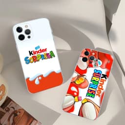 Cute Kinder Surprise Eggs Logo TPU Silicone Case For IPhone 11 12 13 14 15 16 17 Pro Max Shockproof Clear Back Cover