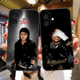 Phone Case For iphone 17 AIR 17E 16E SE4 16 15 14 8 7 Plus 13 12 11 Pro XR Max TPU Funda Shell Cover M-Michael J-Jackson Singer