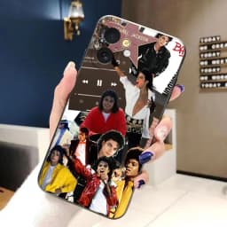 Phone Case For iphone 17 AIR 17E 16E SE4 16 15 14 8 7 Plus 13 12 11 Pro XR Max TPU Funda Shell Cover M-Michael J-Jackson Singer