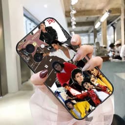 Phone Case For iphone 17 AIR 17E 16E SE4 16 15 14 8 7 Plus 13 12 11 Pro XR Max TPU Funda Shell Cover M-Michael J-Jackson Singer