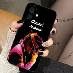 Phone Case For iphone 17 AIR 17E 16E SE4 16 15 14 8 7 Plus 13 12 11 Pro XR Max TPU Funda Shell Cover M-Michael J-Jackson Singer