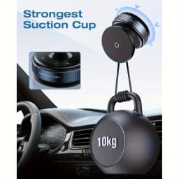 Magnetic Phone Holder Foldable Design 360° Adjustable Vacuum Car Mount For Cell Phone For iphone Live Streaming