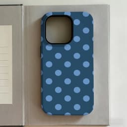 Luxury Y2K Polka Dots Phone Case for iPhone 17 16e 16 15 14 13 12 11 X XS XR XSMAX 7 8 Air Pro Max Plus Luxury Double-layer