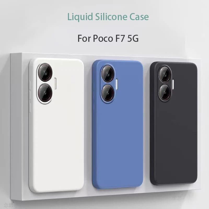For Xiaomi Poco F7 Case For POCO F7 5G Cover Square Liquid Silia Protective Phone Cover For Pocophone F7 5G Matte Case