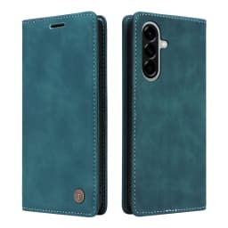 Retro Matte Luxury Flip Wallet Case For Samsung Galaxy Quantum 5 6 4 M05 F05 A556S A566S Stand Solid Colors Leather Phone Cover
