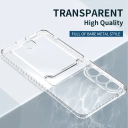 Soft Clear Card Pocket Bag Case for Samsung Galaxy S26 FE S25 Ultra S24 Plus S23 S22 Plus A57 A17 5G A56 A36 A16 A55 A35 A15