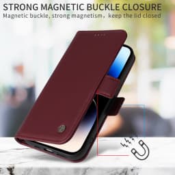 Skin Friendly Magnetic Wallet Leather Case For Motorola G85 5G G84 G75 G64 G55 G54 EU G45 G35 G34 G32 G24 G15 G05 G04S G04 Cover