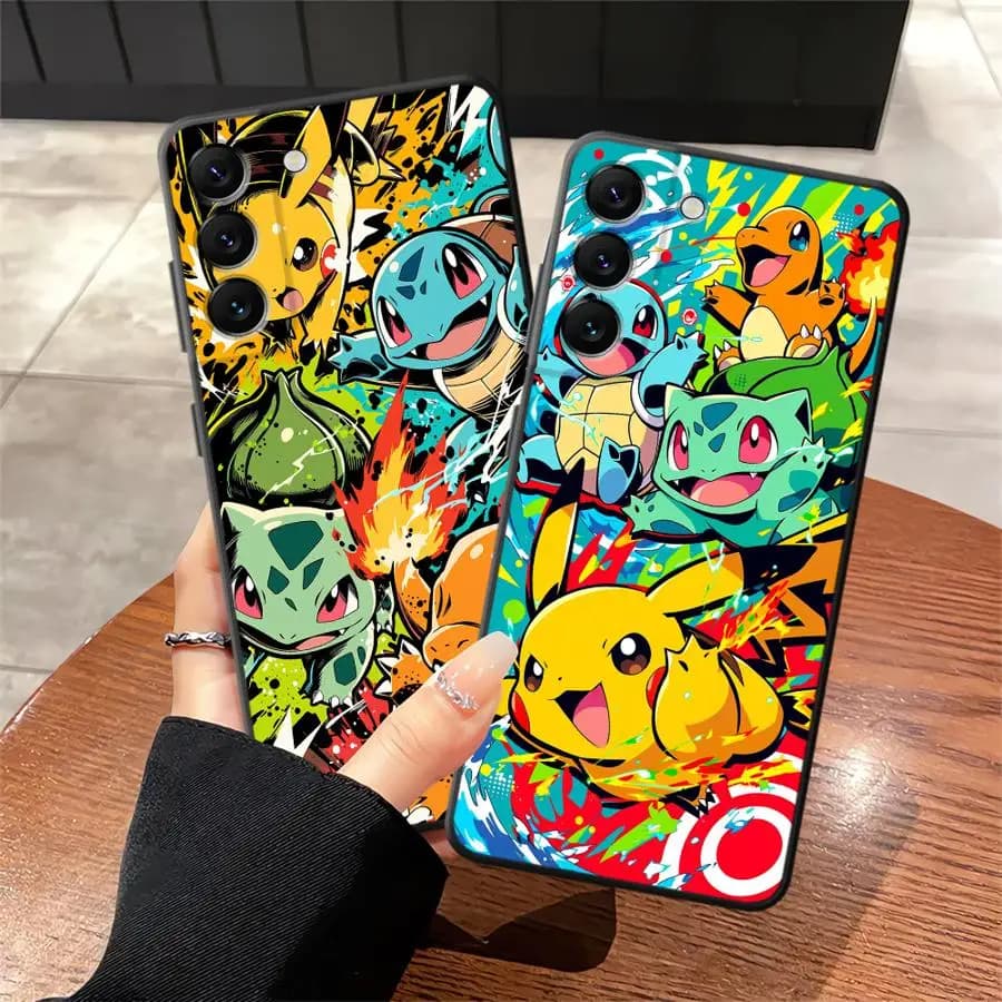 Cartoon Hot Pokemon Funda Phone Cover Case for Samsung Galaxy A04 A13 A20 A70 A17 A16 A40 A12 A15 A06 A05 A50