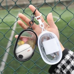 Portable Cable Organizer Bag Transparent Travel Cable Charger Case Accessories Storage for Home Office Travel Bag Pendant 1/2Pcs