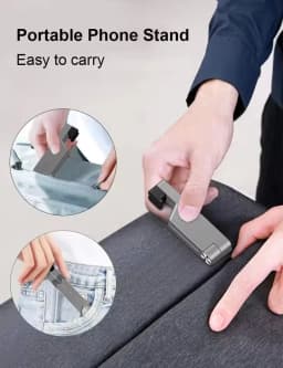 Fashion Universal All Aluminum Alloy Folding Mobile Phone Bracket Desktop Foldable Stand For E-Reader Tablet Portable Holder