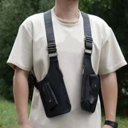 Anti-Theft Underarm Strap Wallet Pocket Oxford Cloth Hidden Pocket Mobile Phone Chest Bags Portable Vintage Shoulder Harness Bag