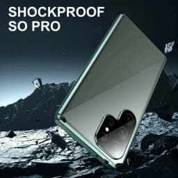 360° Protection Anti Peeping Metal Magnetic Double Sided Glass Snap Lock Case For Samsung Galaxy S26 S25 S24 S23 S22 Ultra Plus