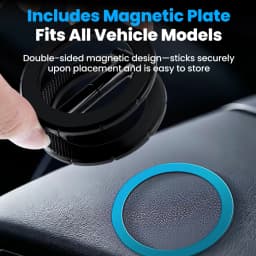 Foldable Double Sided Magnetic Ring Phone Holder Multi-Functional Phone Mount 360° Rotation Desk Holder Home Use Wall-Mounted