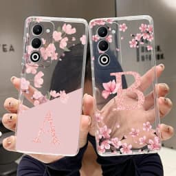 Letter Case For OPPO A5 4G 5G A5iPro A5i Pro A6i Fashion Flower Cover Transparent Soft Silicone TPU Clear Printing Phone Casing
