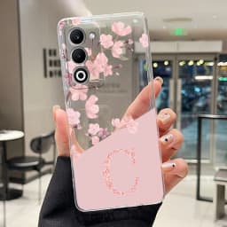 Letter Case For OPPO A5 4G 5G A5iPro A5i Pro A6i Fashion Flower Cover Transparent Soft Silicone TPU Clear Printing Phone Casing