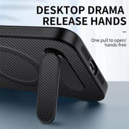 For Xiaomi 17T Pro Carbon Fiber Magnetic for Magsafe Leather Hard Case for Xiaomi Mi 17 T 17Tpro Kickstand Matte Shell