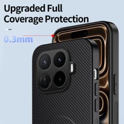 For Xiaomi 17T Pro Carbon Fiber Magnetic for Magsafe Leather Hard Case for Xiaomi Mi 17 T 17Tpro Kickstand Matte Shell