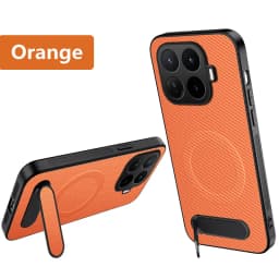 For Xiaomi 17T Pro Carbon Fiber Magnetic for Magsafe Leather Hard Case for Xiaomi Mi 17 T 17Tpro Kickstand Matte Shell