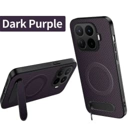 For Xiaomi 17T Pro Carbon Fiber Magnetic for Magsafe Leather Hard Case for Xiaomi Mi 17 T 17Tpro Kickstand Matte Shell