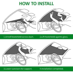 Cartoon Yellow Eye Sun Visor Foldable Aluminum Foil Car Windshield Sun Shade - UV Protection & Heat Insulation Visor