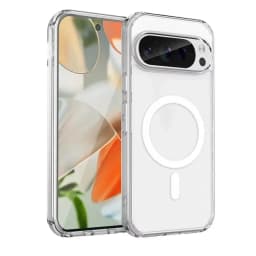 Magnetic Clear Case For Google Pixel 7 8 9 10 Pro XL 10A 9A 8A 7A Transparent Acrylic Shockproof Bumper Phone Cover Anti Scratch
