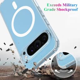Magnetic Clear Case For Google Pixel 7 8 9 10 Pro XL 10A 9A 8A 7A Transparent Acrylic Shockproof Bumper Phone Cover Anti Scratch