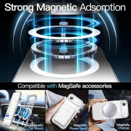 Magnetic For Magsafe Wireless Charging Case For iPhone Air 17Air Hybrid Hard Back Cover 17 Air Clear Silicone Soft Shell