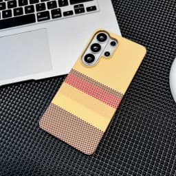 Luxury For Magsafe For Samsung S26 S25 S24 S23 Fe Ultra Plus Carbon Fiber Texture Phone Case Wireless Charge Halfborder Pc Cover