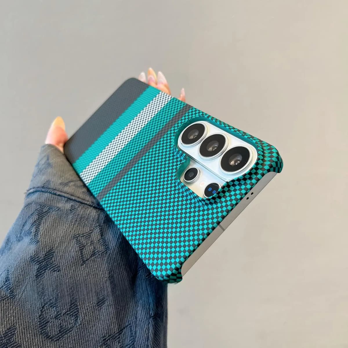 Luxury For Magsafe For Samsung S26 S25 S24 S23 Fe Ultra Plus Carbon Fiber Texture Phone Case Wireless Charge Halfborder Pc Cover