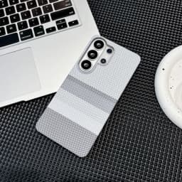 Luxury For Magsafe For Samsung S26 S25 S24 S23 Fe Ultra Plus Carbon Fiber Texture Phone Case Wireless Charge Halfborder Pc Cover