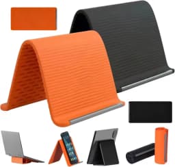 Lazy Portable Phone Stand Silicone Desktop Tablet Laptop Holder Creative Flexible Foldable Transforming Stand Travel Accessory