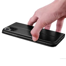 Genuine Leather Case For Iphone 11 12 13 14 15 16 Pro XS Max Case Window View Cover For Iphone XR 14 15 16 Plus Protector