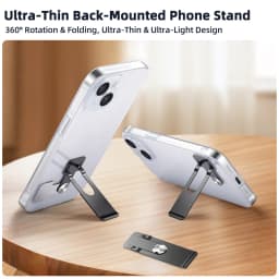 Ultra Thin Foldable Mobile Phone Holder Bracket Metal Alloy Desktop Cell Phone Stands Universal Phone Support Kickstand Rack