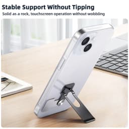 Ultra Thin Foldable Mobile Phone Holder Bracket Metal Alloy Desktop Cell Phone Stands Universal Phone Support Kickstand Rack