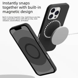 Original 1:1 Liquid Silicone Magnetic Case for IPhone17 Pro Max 17Pro 17 AI Button Animation for Magsafe Wireless Charge Cover