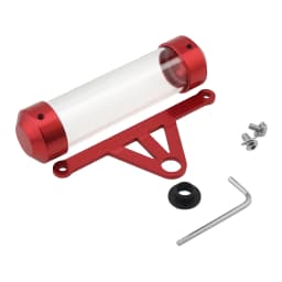 Universal Aluminum Alloy Waterproof Tax Disc Tube Holder Frame Fit for Motorcycle Scooters,Cylindrical Registration Storage Tube