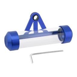 Universal Aluminum Alloy Waterproof Tax Disc Tube Holder Frame Fit for Motorcycle Scooters,Cylindrical Registration Storage Tube