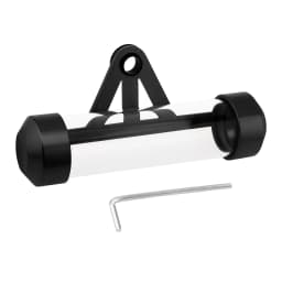 Universal Aluminum Alloy Waterproof Tax Disc Tube Holder Frame Fit for Motorcycle Scooters,Cylindrical Registration Storage Tube