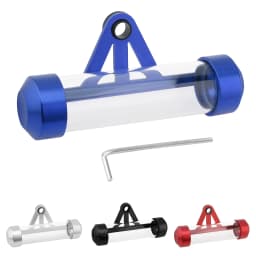 Universal Aluminum Alloy Waterproof Tax Disc Tube Holder Frame Fit for Motorcycle Scooters,Cylindrical Registration Storage Tube