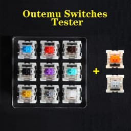 Outemu Switches Tester for Mechanical Keyboard Blue Red Brown Black Purple Green Gold Silver Silent White Axis Customize Gaming