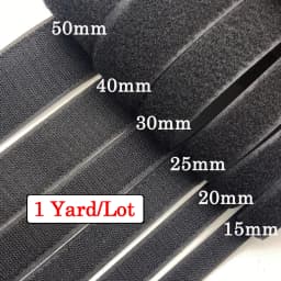 1 Pair 16/20/25/38/50/100mm Non-adhesive Hook and Loop Fastener Tape Sewing-on the Hooks Non-adhesive Magic Tape DIY 1meter