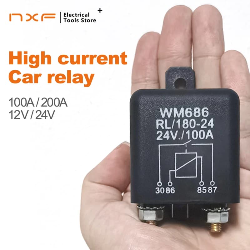 High Current Relay Starting Relay 200A 100A 12V 24V Power Automotive Heavy Current Start relay Car relay