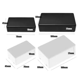 70/100mm DIY Housing Instrument Storage Case White Black Waterproof Enclosure Boxes Electronic Project Box