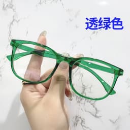 Transparent Computer Glasses pc Frame Women Men Anti Blue Light square Eyewear Blocking Glasses Optical Spectacle Eyeglass round