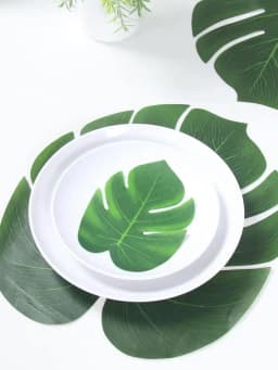 Artificial Tropical Palm Leaves Rustic Wedding Decoration Jungle Safari Birthday Party Tropical Summer Hawaiian Party Decors