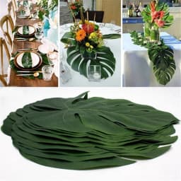 Artificial Tropical Palm Leaves Rustic Wedding Decoration Jungle Safari Birthday Party Tropical Summer Hawaiian Party Decors