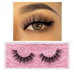 FOXESJI Mink Eye Lashes Fluffy Dramatic Wispy Cross False Eyelashes Strip Lashes Extension Natural Soft 3D Mink Eyelashes Makeup