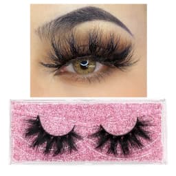 FOXESJI Mink Eye Lashes Fluffy Dramatic Wispy Cross False Eyelashes Strip Lashes Extension Natural Soft 3D Mink Eyelashes Makeup