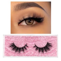 FOXESJI Mink Eye Lashes Fluffy Dramatic Wispy Cross False Eyelashes Strip Lashes Extension Natural Soft 3D Mink Eyelashes Makeup