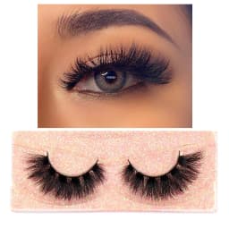 FOXESJI Mink Eye Lashes Fluffy Dramatic Wispy Cross False Eyelashes Strip Lashes Extension Natural Soft 3D Mink Eyelashes Makeup